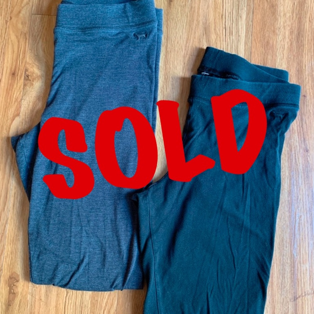 SOLD! PINK LEGGINGS GREY & BLACK
